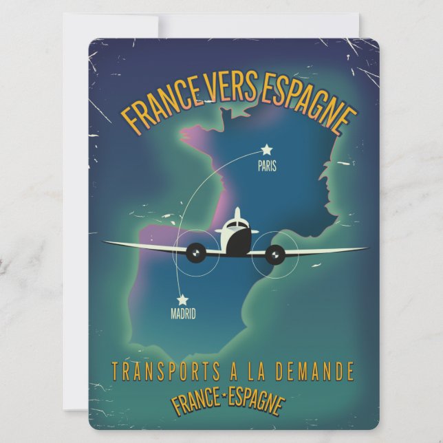 Affiche de vacances de la France vers l'Espagne (Devant)