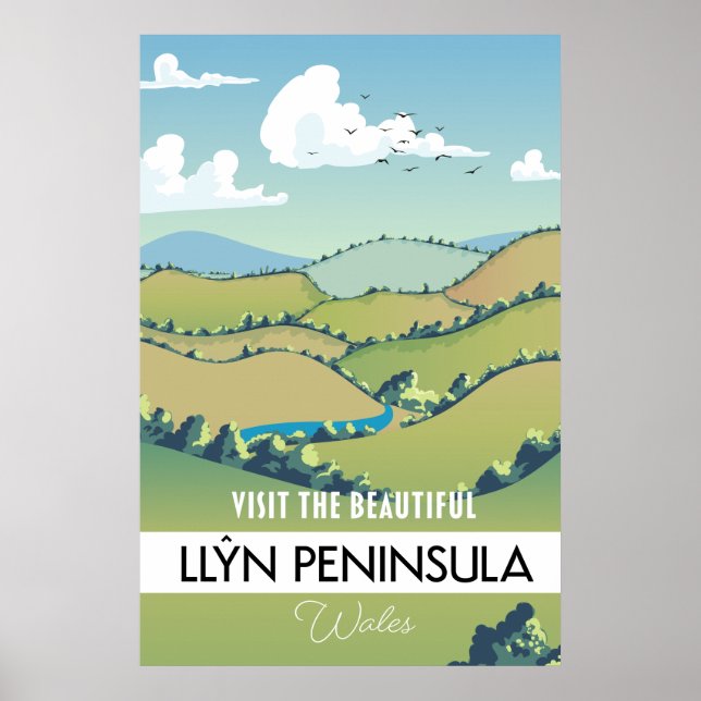 Affiche de vacances de la péninsule de Llŷn au Pay (Devant)