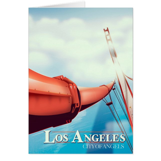 Affiche de vacances de Los Angeles "ville des Ange (Devant)