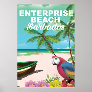 Affiche de vacances d'Enterprise Beach Barbade