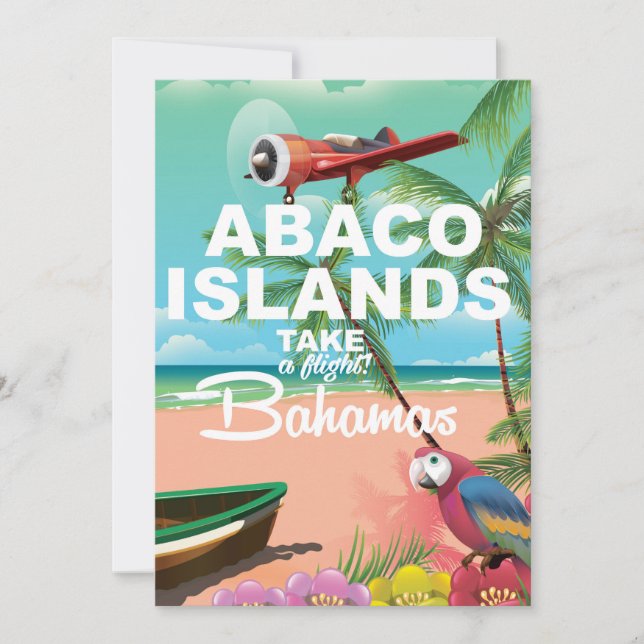 Affiche de vacances des îles Abaco (Devant)