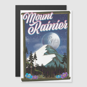Affiche de vacances du Mont Rainier.