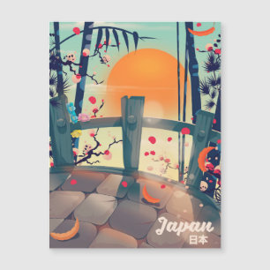 Affiche de vacances Fleur du Japon Fleur du Japon