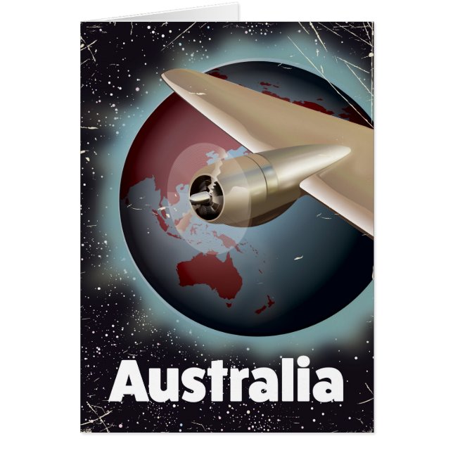 affiche de vacances vintage Australie (Devant)
