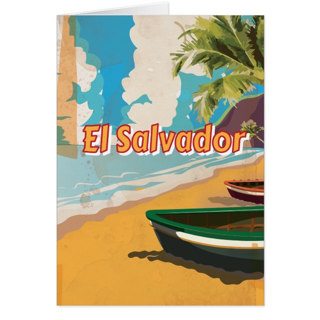 Affiche de vacances vintage El Salvador (Devant)