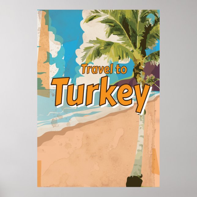 Affiche de vacances vintage en Turquie (Devant)
