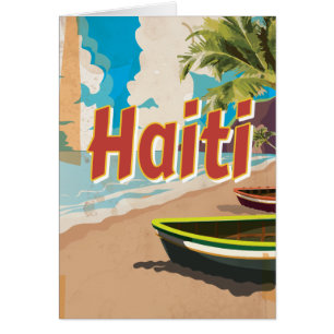 Affiche de vacances vintage Haïti