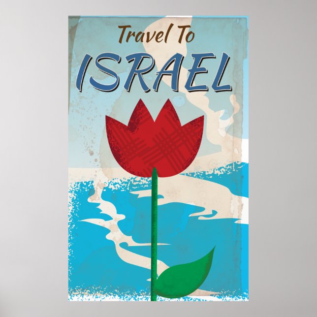 Affiche de vacances vintage Israël (Devant)