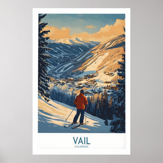 Affiche de Vail Colorado Ski Print 1 (Devant)