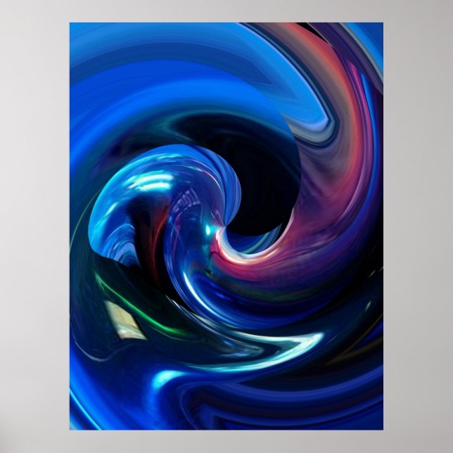 Affiche de vaisseau spatial abstrait (Devant)