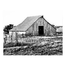 Affiche de valeur de grange de ferme ancienne en p