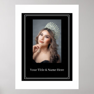 Affiche de valeur de portrait de concours personna