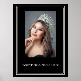 Affiche de valeur de portrait de concours personna