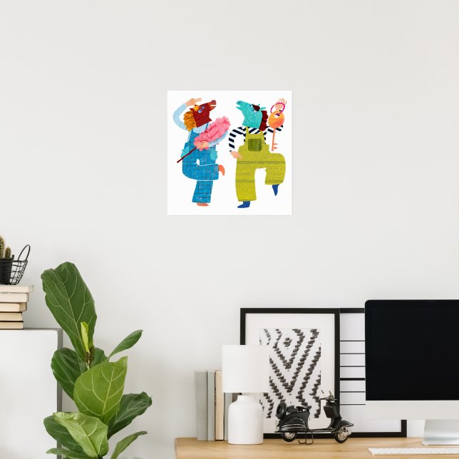 Affiche de valeur, papier (semi-brillant) Fun Hors (Bureau à domicile)