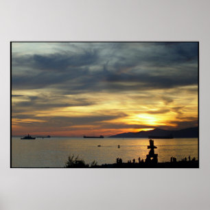 Affiche de Vancouver BC Sunset Seascape Print