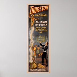 Affiche de VAUDEVILLE d'illusionniste de magicien