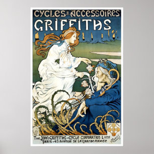 Affiche de vélo Griffiths Cyclisme Impression Art