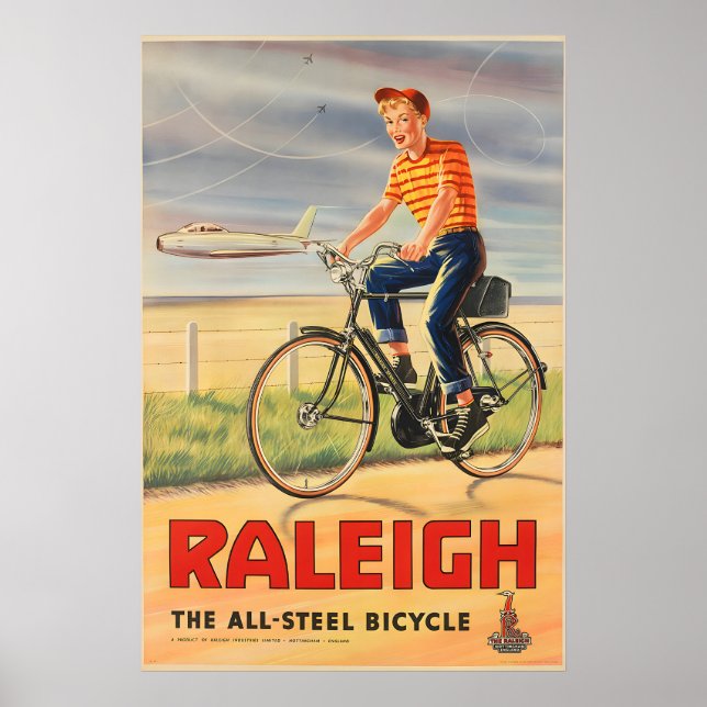 Affiche de vélo Raleigh (Devant)