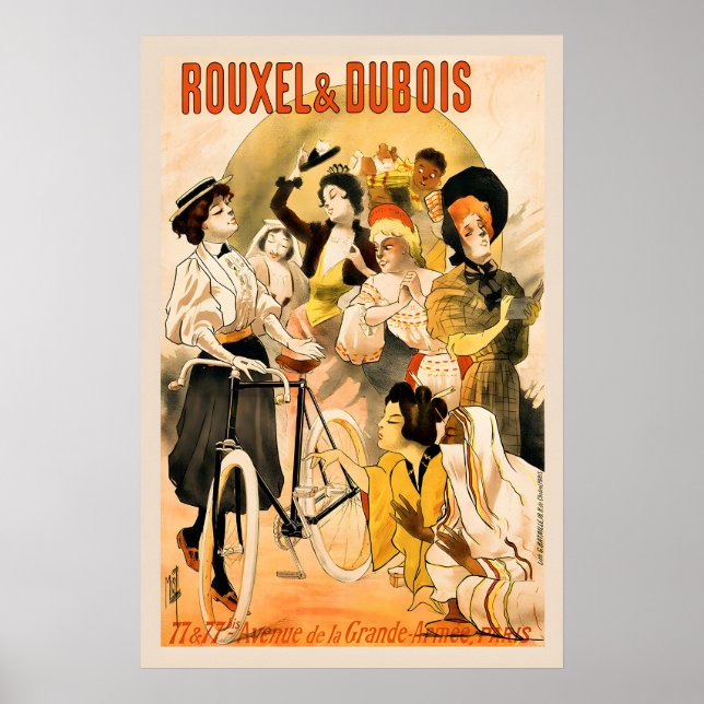 Affiche de vélo Rouxel & Dubois (Devant)
