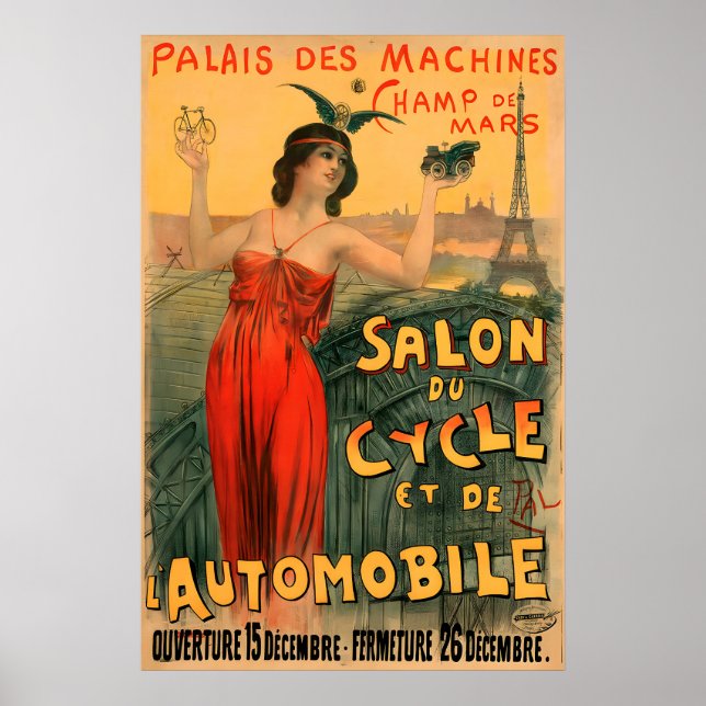 Affiche de vélo Salon Du Cycle (Devant)