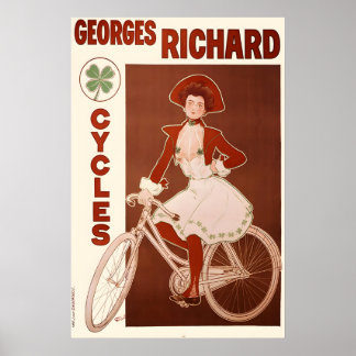 Affiche de vélo vintage Georges Richard Cycles 1