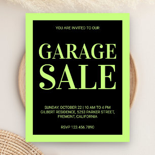 Affiche de vente de garage