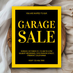 Affiche de vente de garage