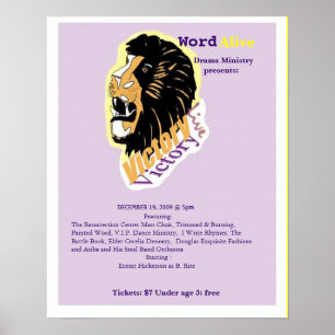 Affiche de victoire,                              