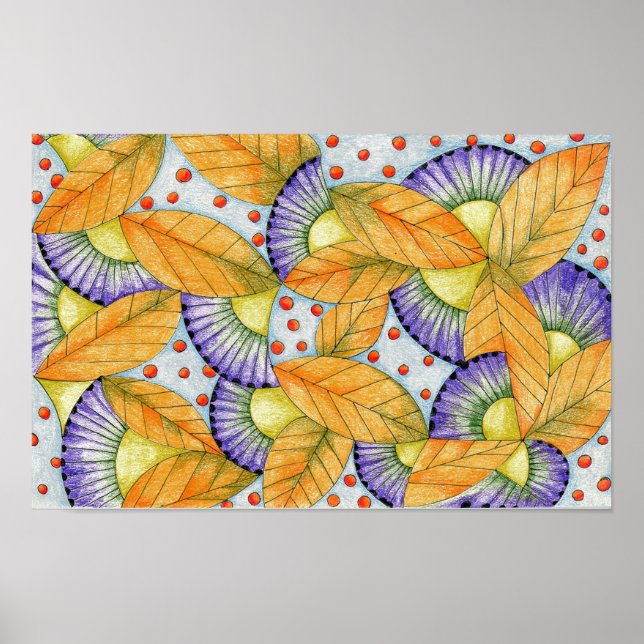 Affiche de vie en couleur vive (Devant)