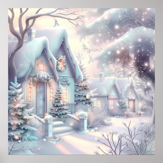 Affiche de village de Noël (Devant)
