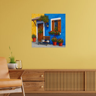 Affiche de village inspirée de Venise – Impression