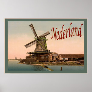 Affiche de Vintage voyage de ~ de Nederland