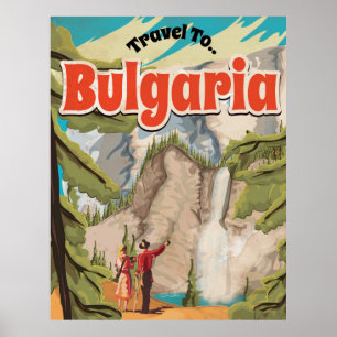 Affiche de Vintage voyage de la Bulgarie