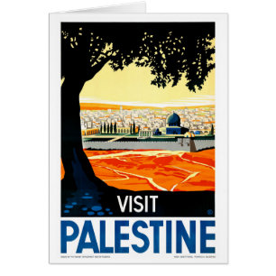 Affiche de Vintage voyage de la Palestine de