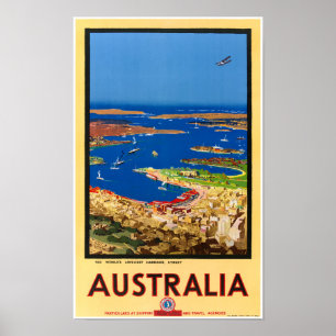 Affiche de Vintage voyage de l'Australie