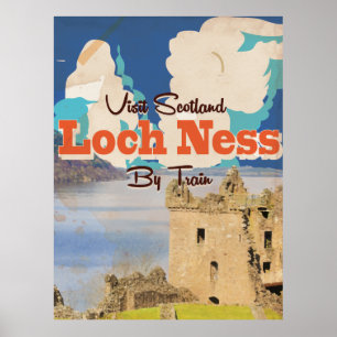 Affiche de Vintage voyage de Loch Ness