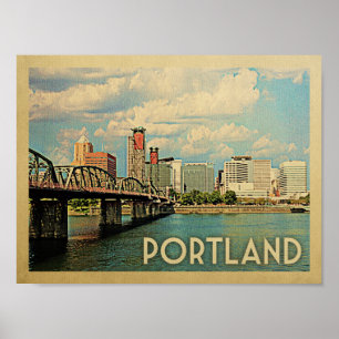 Affiche de Vintage voyage de Portland