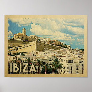 Affiche de Vintage voyage d'Ibiza