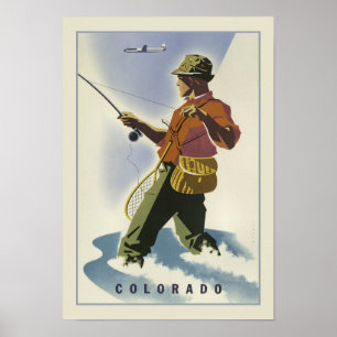 Affiche de Vintage voyage du Colorado