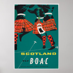 Affiche de Vintage voyage - Ecosse