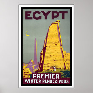 Affiche de Vintage voyage - Egypte