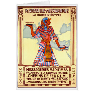 Affiche de Vintage voyage reconstituée parEgypte
