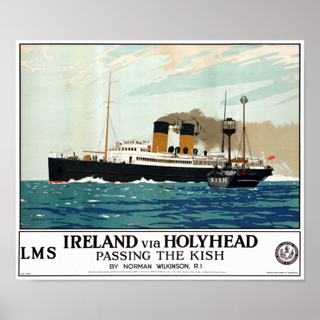 Affiche de Vintage voyage restaurée en Irlande Hol (Devant)