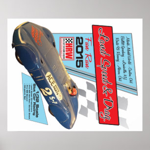 Affiche de vitesse et d'entrave de terre de HRW