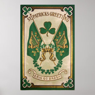 Affiche de voeux de la Saint-Patrick
