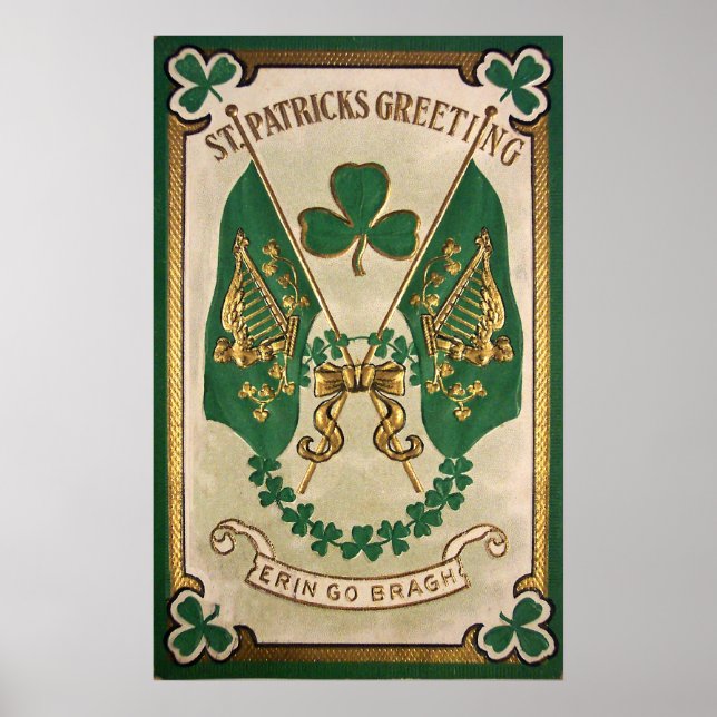 Affiche de voeux de la Saint-Patrick (Devant)