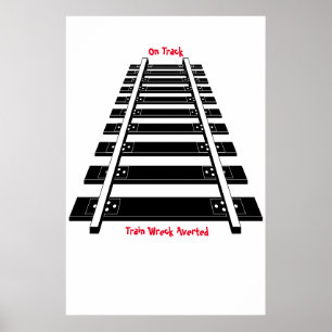 Affiche de voies ferrées
