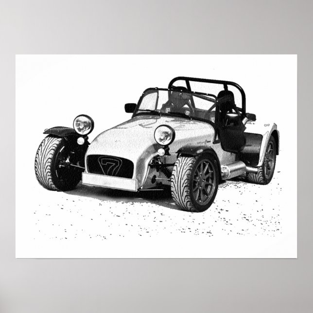 Affiche de voiture Caterham (Devant)