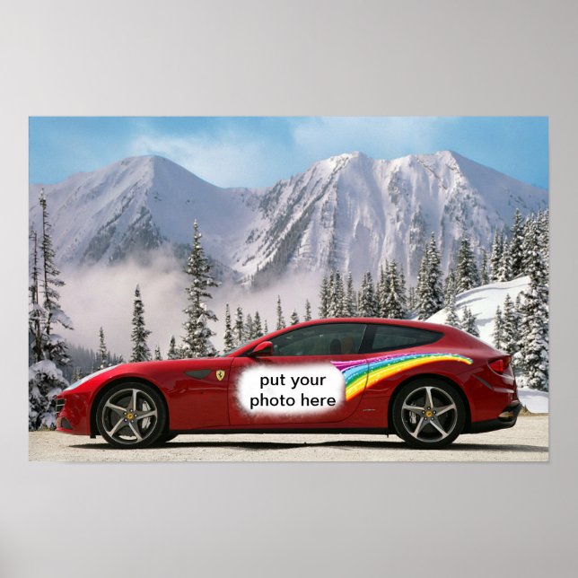 affiche de voiture de course (Devant)