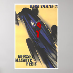 Affiche de voiture de course République tchèque Im